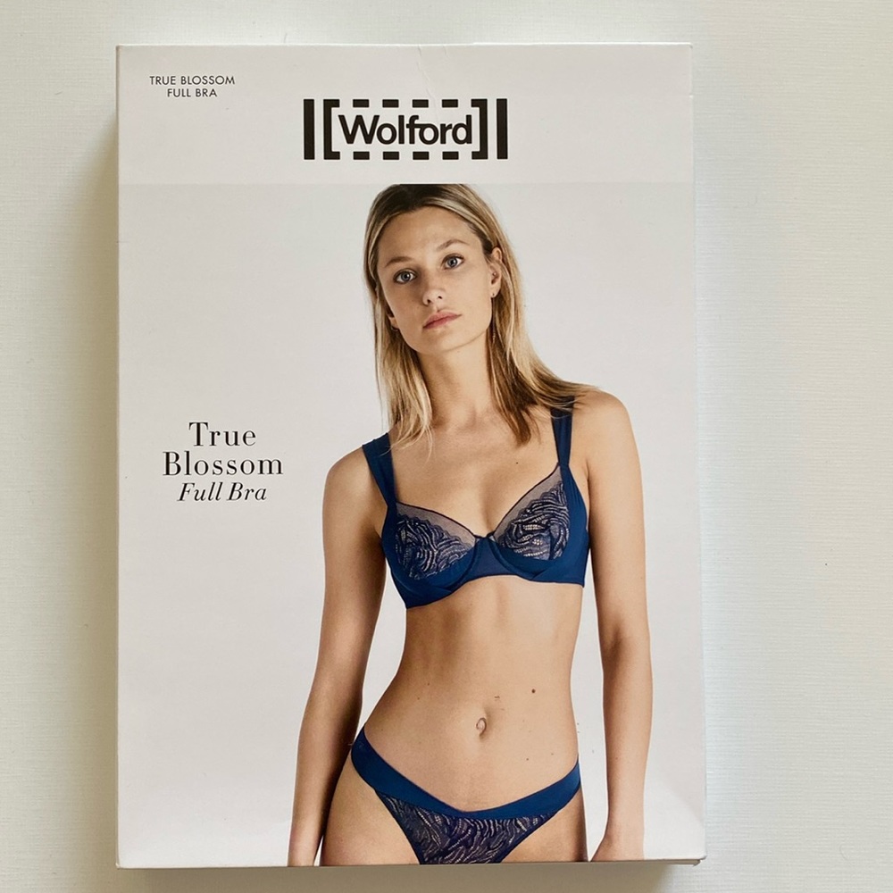 WOLFORD TRUE BLOSSOM FULL BRA BLACK 34C